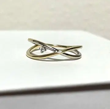 ete K10 다이아 크로스 반지