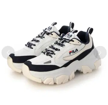 FILA 화이트 블랙 스니커즈 25.0 (US8.0)