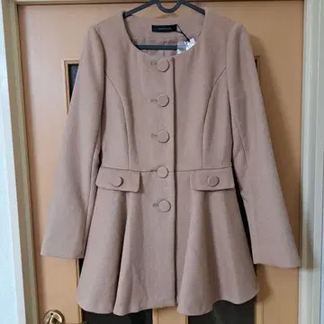 SCOT CLUB 베이지 울 코트 38