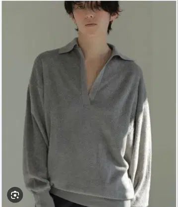 ETRE TOKYO 파일 폴로 니트 풀오버