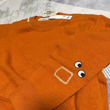 ANYA HINDMARCH 오렌지 긴팔 니트