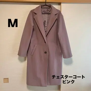 체스터 코트 M 핑크