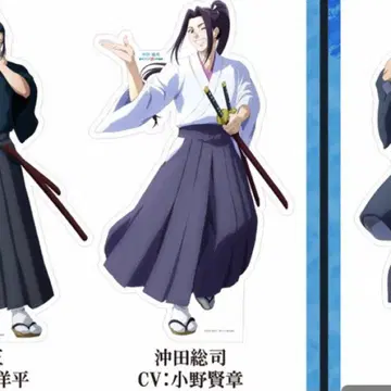 푸른 미브로 등신대 패널 당선품 오키타 소지 오노 켄쇼 친필 사인 포함