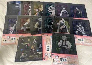 귀멸의 칼날 클리어 파일 제일복권 세트