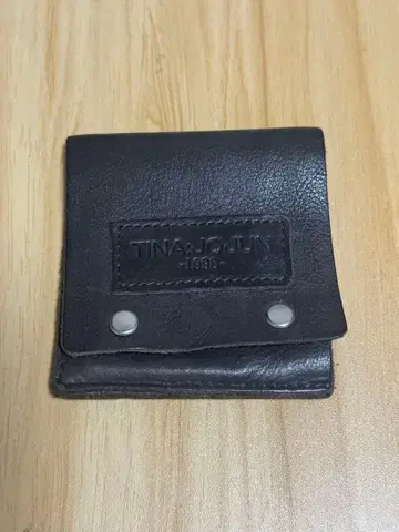 TINA:JOJUN 천연 가죽 미니 지갑 다크 브라운 지갑