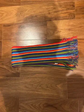 멀티 컬러 스트라이프 머플러