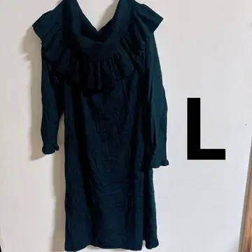 Belly Rubble 블랙 니트 원피스 L 사이즈