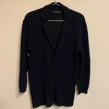 [ SHIPS JET BLUE ] 케이블 짜임 가디건 자켓 M 네이비