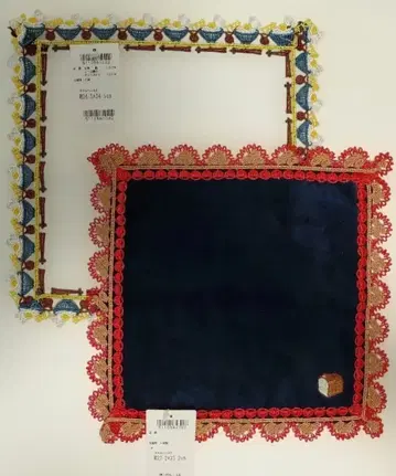 치카자와 레이스 타월 손수건 퐁파두르 콜라보 빵 드 미 에그라이스