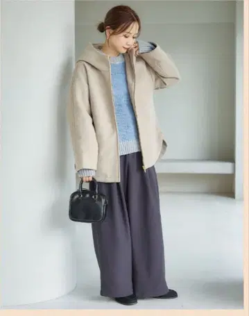 시마무라 다나카 리나 mysa 블루종 자켓 베이지 M