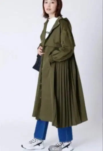 RADIATE 후드 부착 올리브 롱 코트
