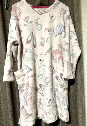 나르에 문땅 테디베어 패턴 플리스 룸웨어 M~L