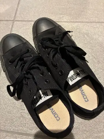 CONVERSE ALL STAR 블랙 스니커즈 24cm