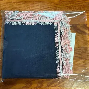 친자와 레이스 x Maglie 콜라보 타월 손수건 네이비