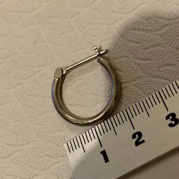 티타늄 공방 키무라 순 티타늄제 실버색 후프 귀걸이 올 티타늄