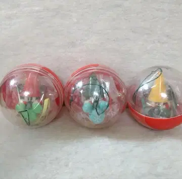 디즈니 크리스마스 2021 캡슐 토이 릴린린 3종 세트