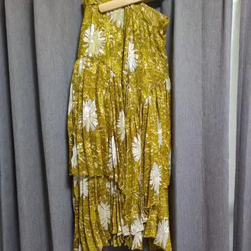 MICALLE MICALLE 플라워 프린트 플레어 롱 스커트