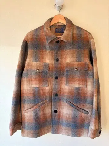 70s 펜들턴 PENDLTON 옴브레 체크 블루종