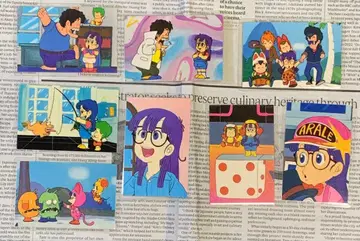 닥터 슬럼프 아라레짱 라미네이티드 카드 8장 세트 당시 물품