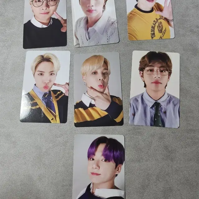 7장 일괄 bts 방탄 데코 키트 양면 포카
