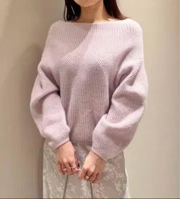 SNIDEL 퍼라이크 오버 니트 풀오버