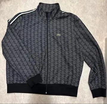 LACOSTE 모노그램 자카드 트랙 자켓