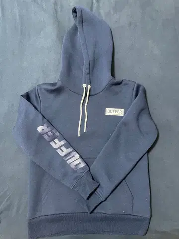 DUFFER 후드 부착 후드티 S 네이비