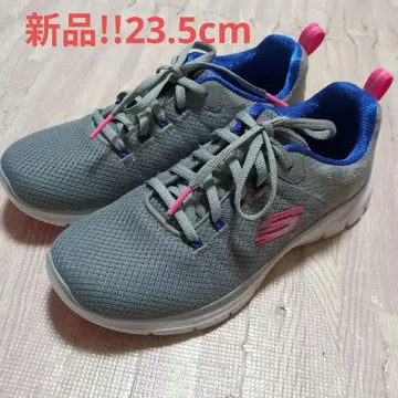 새상품!! Skechers 23.5cm 그레이 핑크 러닝화