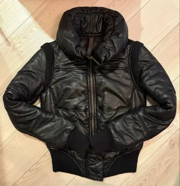 [Brogden 브로그덴] 램 가죽 블루종 XS 사이즈 블랙