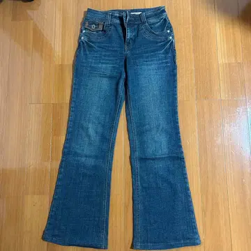 trinity 플레어 데님 팬츠 다크 블루