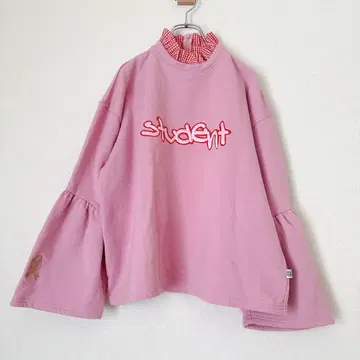 little sunny bite 체크 프릴 트레이닝복 핑크 F