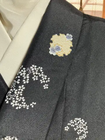 고급 폴리에스테르제 기모노 중고 1