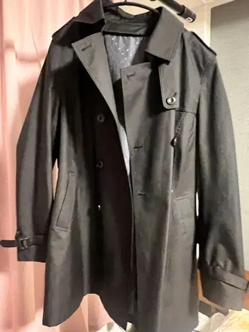 아오야마 양복 여성복 수트 블랙 트렌치코트 사이즈 19 (LL)