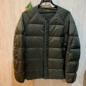[미사용 새상품] UNIQLO 리사이클 다운 자켓 M 올리브