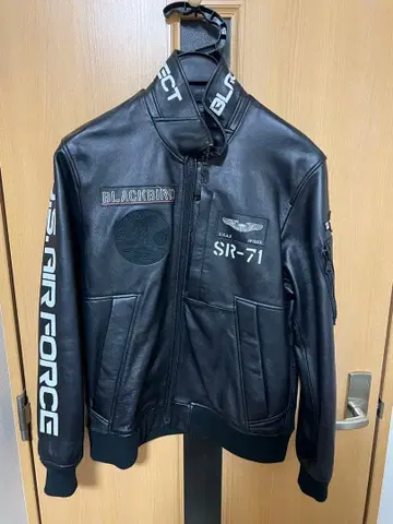 AVIREX BLACK BIRD 가죽 자켓 2XL