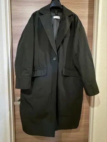 플라스테 plst 나일론 다운 체스터 코트