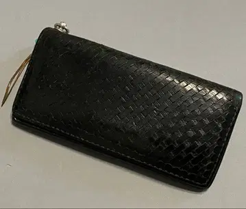 비즈 가게 코짱 실버 반지 바스켓 가죽 롱 월렛 장지갑