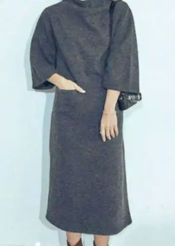 BAYFLOW 보틀넥 롱 원피스