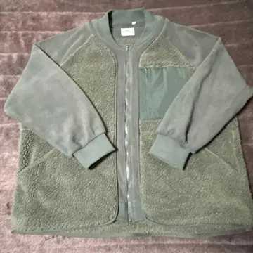 레어 3XL 유니클로 화이트 마운티니어링 플리스 오버 사이즈 자켓