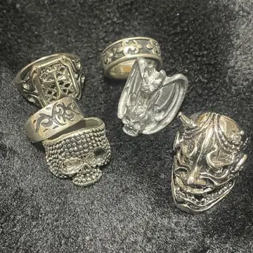 빈티지 반지 6개 묶음 판매 펑크 스타일