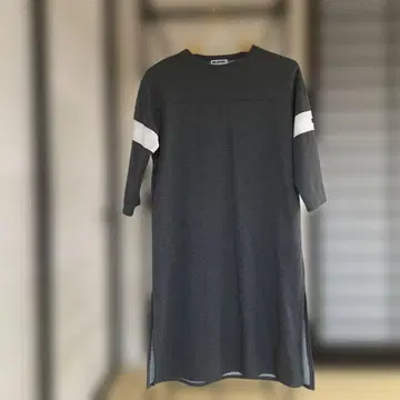 MILKFED. 그레이 7부 소매 티셔츠 원피스 F 사이즈