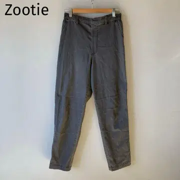 ZUTIE 에어 팬츠 테이퍼드 데님 워시 데님 스트레치 편안한 블랙