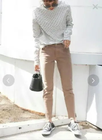 ungrid 베이지 스키니 데님 팬츠