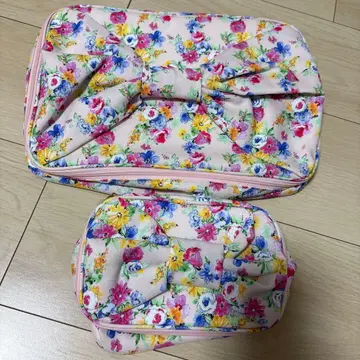 tocco 꽃무늬 리본 파우치 세트