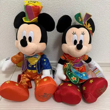 디즈니랜드 미키 미니 40주년 봉제 인형 세트