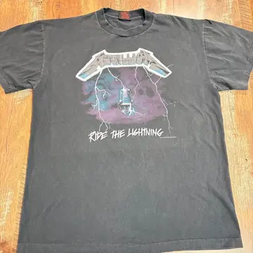 90s 메탈리카 라이드 더 라이트닝 티셔츠