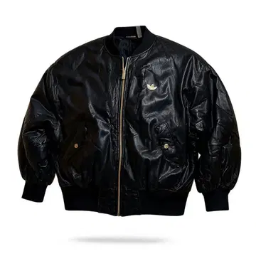adidas 블랙 봄버 자켓 M