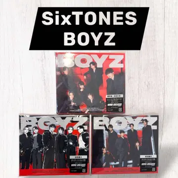 SixTONES BOYZ 3장 세트 초회 한정판