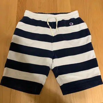 챔피온 챔피온 하프 팬츠 파일 원단 네이비 화이트