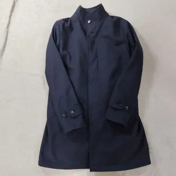 THE SUIT COMPANY 미들 기장 스탠드 카라 코트 라이너 포함